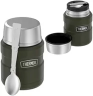 Kubki termiczne - THERMOS Termos obiadowy ze składaną łyżką 470 ml navy green - miniaturka - grafika 1