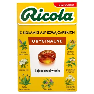 Ricola Cukierki Oryginalne Ziołowe 27.5g GRIK.9130 - Cukierki - miniaturka - grafika 1