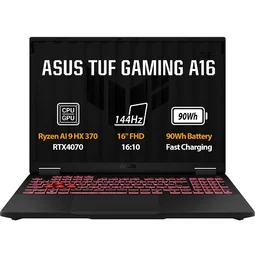ASUS TUF Gaming A16/FA608WI-RL014W/AI9-HX370/16,0"/WUXGA/32GB/1TB/RTX 4070/W11H/Gray/2R - Laptopy - miniaturka - grafika 1