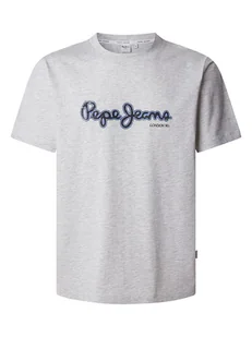 Pepe Jeans Koszulka "Dorian" w kolorze szarym - Koszulki męskie - miniaturka - grafika 1