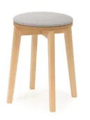 Taborety i hokery - Drewniany taboret z miękkim siedziskiem dąb miodowy D0-W36 - miniaturka - grafika 1