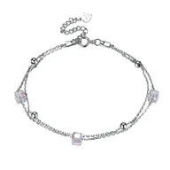 Bransoletki - Bransoletka Srebro Próby 925 Do Swarovski Cyrkonie - miniaturka - grafika 1