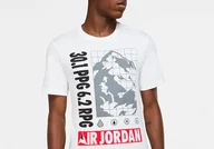 Koszulki męskie - Nike Air Jordan Winter Utility Mountainside Tee White - miniaturka - grafika 1