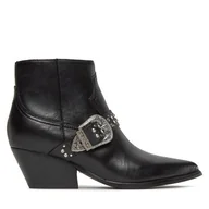 Botki damskie - Botki Guess Hermine FL7HRM LEA10 Czarny - miniaturka - grafika 1