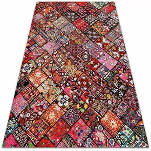 Dywan ogrodowy piękny wzór Patchwork mozaika 150x225 cm - Dywany zewnętrzne - miniaturka - grafika 1