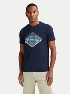 Koszulki męskie - Petrol Industries T-Shirt M-1050-TSR634 Granatowy Regular Fit - miniaturka - grafika 1