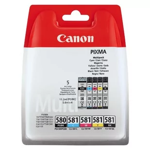 Canon GI-580PGBK/CLI-581CMYBK (2078C005) - Tusze oryginalne - miniaturka - grafika 2