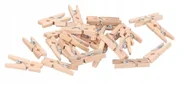 Dekoracje domu - Klamerki Drewniane Spinacze Naturalne 24Szt 2,5Cm - miniaturka - grafika 1