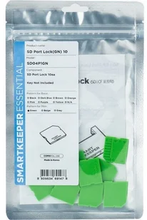 SmartKeeper MSD04P1GN 10 x Micro SD Port Blockers without Lock Key Mini Green SLSART-0323 SLSART0323 SLSART-0323 SLSART-0323 - Czytniki kart pamięci - miniaturka - grafika 1