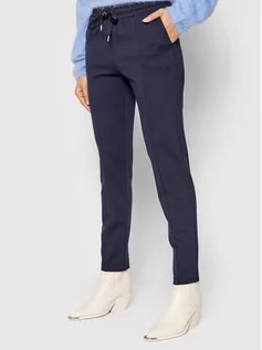Spodnie damskie - Imperial Spodnie materiałowe PTU9CBQ Granatowy Regular Fit - grafika 1