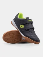 Piłka nożna - Buty dziecięce halowe LOTTO PACER K 2600110K-1124 Czarny - miniaturka - grafika 1