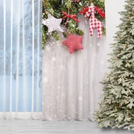 Zasłony - Zasłona WINTER  wzór BN03 | fotozasłona, ozdoby świąteczne 150 x 230 cm tkanina zaciemniająca - miniaturka - grafika 1