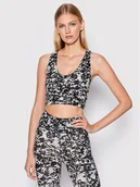 Bielizna sportowa damska - Reebok Biustonosz sportowy Modern Safari HL1768 Czarny - miniaturka - grafika 1