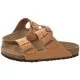 Klapki i japonki damskie - Klapki Arizona BF Vegan Pecan 1025046 (BK222-a) Birkenstock - miniaturka - grafika 1