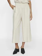 Spodnie sportowe damskie - Vila Kuloty Prisilla 14096234 Beżowy Straight Fit - miniaturka - grafika 1