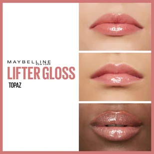 Maybelline LIFTER GLOSS + HYALURONIC ACID - Błyszczyk do ust z kwasem hialuronowym i witaminą E - 5,4 ml - 009 - TOPAZ - Błyszczyki do ust - miniaturka - grafika 5