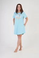 Bielizna nocna - Koszula Nocna bawełniana 3XL plus size duża - miniaturka - grafika 1