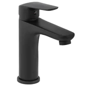 Baterie umywalkowe - Bateria Umywalkowa Wysoka Nablatowa Stojąca Kran, czarna - miniaturka - grafika 1