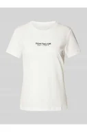 Koszulki i topy damskie - T-shirt o kroju regular fit z czystej bawełny ekologicznej - Tom Tailor - miniaturka - grafika 1