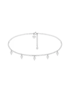 Srebrny choker z ćwiekami - Naszyjniki - miniaturka - grafika 1