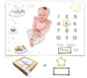 Koce i narzuty dla dzieci - Fotokocyk dla dziewczynki Mata do zdjęć dla dziecka gotowa na prezent w ekologicznym pudełku - miniaturka - grafika 1