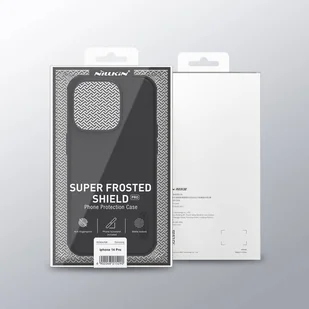 Nillkin Super Frosted Shield Pro etui iPhone 14 Pro pokrowiec na tył plecki czarny - Etui i futerały do telefonów - miniaturka - grafika 5
