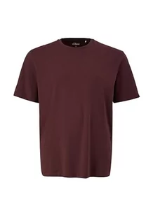 s.Oliver Big Size męski t-shirt z logo Detal, liliowy, 5XL, fioletowy, 5XL - Koszulki męskie - miniaturka - grafika 1