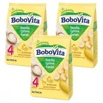 BoboVita Kaszka ryżowa banan po 4 miesiącu Zestaw 3 x 180 g - Kaszki dla dzieci - miniaturka - grafika 1