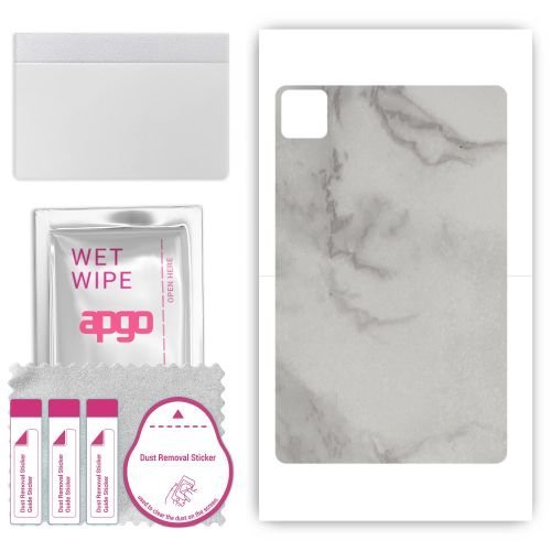 folia naklejka skórka strukturalna na TYŁ do Doogee T10 Pro - Marmur Szary - apgo SKINS