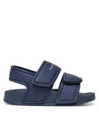 Buty dla chłopców - Tommy Hilfiger Sandały T1X2-33913-1172 M Granatowy - miniaturka - grafika 1
