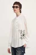 Bluzki damskie - Desigual bluzka NAGASAKI damska kolor beżowy z aplikacją 24WWBW01 - miniaturka - grafika 1
