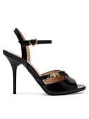 Sandały damskie - LOVE MOSCHINO Sandały JA16089G1MIH0000 Czarny - miniaturka - grafika 1