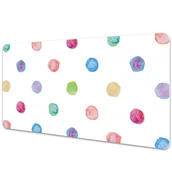 Podkładki na biurko - Podkładka na całe biurko Kolorowe geometryczne kropki 90x45 cm - miniaturka - grafika 1