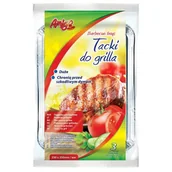 Akcesoria do grilla - Amigo Tacki do grilla prostokątne duże 230x350mm 3 szt. AMIGO (8875) - miniaturka - grafika 1