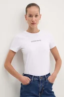 Koszulki sportowe damskie - Guess Jeans t-shirt damski kolor biały W4YI01 J1314 - miniaturka - grafika 1
