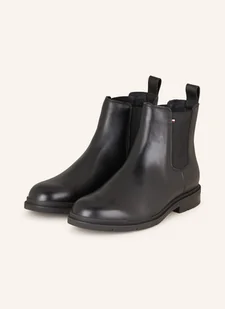 Tommy Hilfiger Botki Chelsea schwarz - Botki damskie - miniaturka - grafika 1