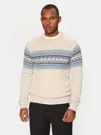 Swetry męskie - Brave Soul Sweter MK-517ERICKSON Écru Regular Fit - miniaturka - grafika 1