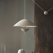 Lampy sufitowe - ferm LIVING lampa wisząca Lod, beżowy, żelazo, Ø 50 cm - miniaturka - grafika 1
