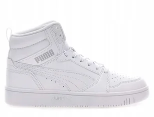 Buty młodzieżowe Puma Rebound białe wysokie 39383105 38 - Buty sportowe męskie - miniaturka - grafika 1