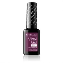 Eveline Vinyl Gel winylowy lakier do paznokci+top coat 2w1 209 12ml - Odżywki do paznokci - miniaturka - grafika 1
