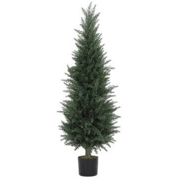 Sztuczne Drzewko Cyprys 120 cm Jak Żywe Odporne Uv Do Salonu Taras