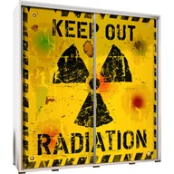 Szafy - Szafa 205 z Grafiką Keep Out Penelopa Maridex Biały Mat - miniaturka - grafika 1