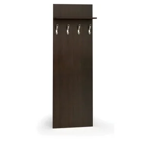 Garderoba z wieszakami PRIMO WOOD, 4 haczyki, półka, wenge - Meble do przedpokoju - miniaturka - grafika 1