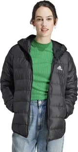 Adidas Kurtka damska Essentials Light Down Hooded czarna HZ5724 M - Kurtki i kamizelki sportowe damskie - miniaturka - grafika 1