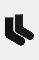 Skarpetki damskie - Calvin Klein skarpetki 2-pack damskie kolor czarny 701230656 - miniaturka - grafika 1