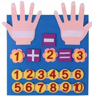 ZABAWKA EDUKACYJNA MATEMATYKA NAUKA DODAWANIA I ODEJMOWANIA DLA DZIECI FILC - Gry planszowe - miniaturka - grafika 1