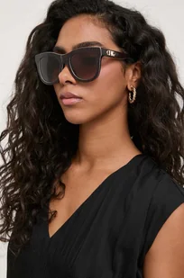 Michael Kors okulary przeciwsłoneczne damskie kolor brązowy - Okulary przeciwsłoneczne - miniaturka - grafika 1