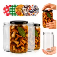 Pojemniki kuchenne - 30x DUŻE SŁOIKI 720 ML NA OGÓRKI KISZONKI MIÓD KOMPOT DŻEMY POWIDŁA WIECZKA - miniaturka - grafika 1