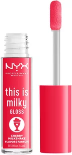 NYX PROFESSIONAL MAKEUP THIS IS MILKY GLOSS 13 Cherry Milk Shake 4ml - Błyszczyk do ust 13 Cherry Milk Shake - Błyszczyki do ust - miniaturka - grafika 4