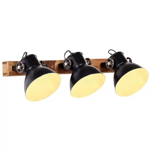 VidaXL Industrialna lampa ścienna, czarna, 65x25 cm, E27 320512  VidaXL - Lampy sufitowe - miniaturka - grafika 1